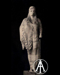 Atene, Museo dell'Acropoli, Kore.<br>Fot.: Anonimo.<br>Data ripresa: 1930 ca. <br>Fondo Lugli, inv. 73927